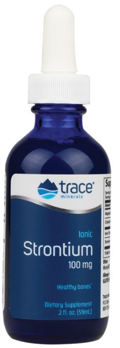 Trace Minerals Ionic Strontium, 100mg - 59 ml. | High-Quality Trace Minerals | MySupplementShop.co.uk