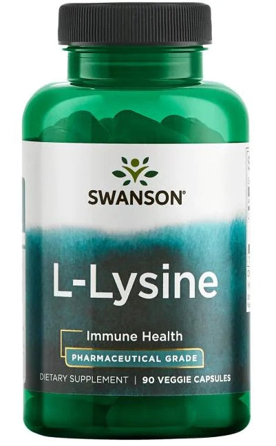 Swanson AjiPure L-Lysine, 500mg - 90 vcaps - Amino Acids and BCAAs at MySupplementShop by Swanson