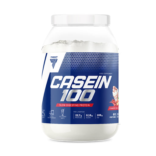 Trec Nutrition Casein 100, Strawberry Banana Split - 1800 grams | High-Quality Protein | MySupplementShop.co.uk