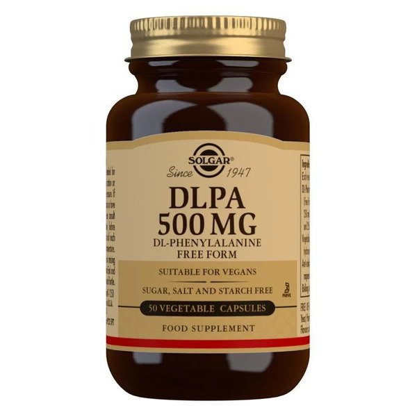 Solgar DLPA, 500mg - 50 vcaps | High-Quality Sports Supplements | MySupplementShop.co.uk