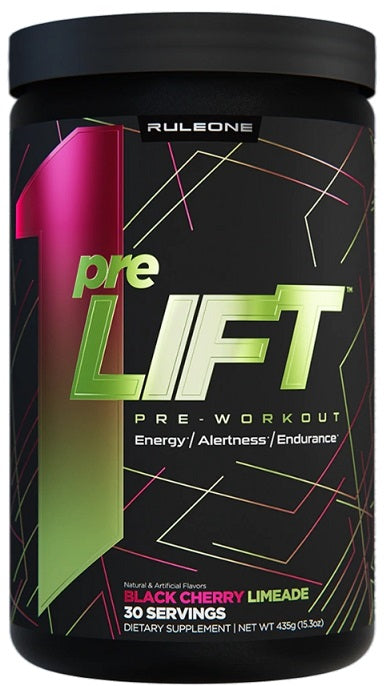 Rule One PreLIFT, Black Cherry Limeade - 435 grams | High-Quality Post Cycle Recovery | MySupplementShop.co.uk