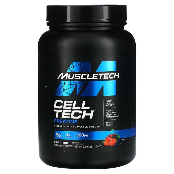 MuscleTech Cell-Tech, Fruit Punch - 1360 grams - Default Title - Creatine Supplements at MySupplementShop by Muscletech