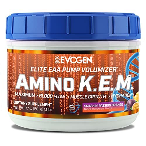 Evogen Amino K.E.M. EAA, Smashin' Passion Orange - 501 grams | High-Quality Amino Acids and BCAAs | MySupplementShop.co.uk