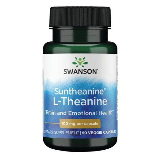 Swanson Suntheanine L-Theanine, 100mg - 60 vcaps - Amino Acids and BCAAs at MySupplementShop by Swanson