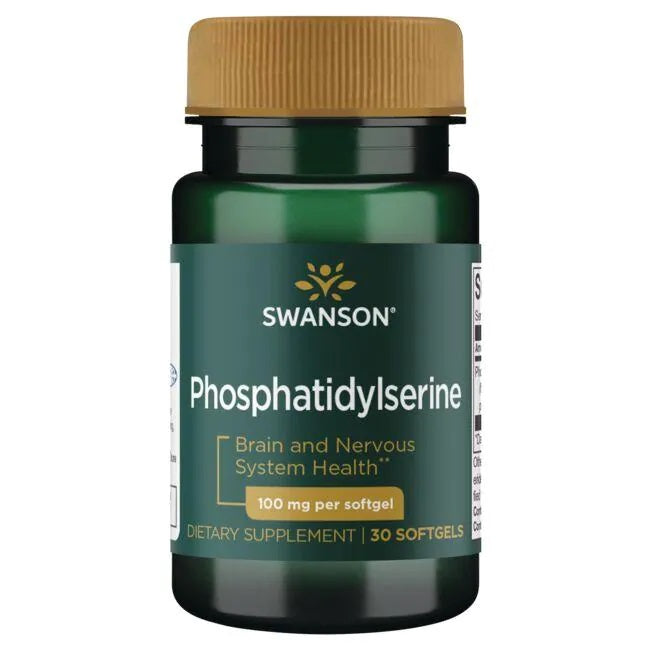 Swanson Phosphatidylserine, 100mg - 30 softgels - Health and Wellbeing at MySupplementShop by Swanson