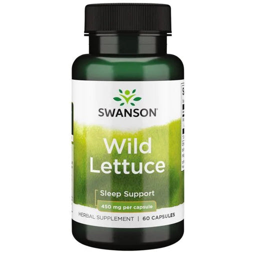 Swanson Wild Lettuce, 450mg - 60 caps | High-Quality Health and Wellbeing | MySupplementShop.co.uk