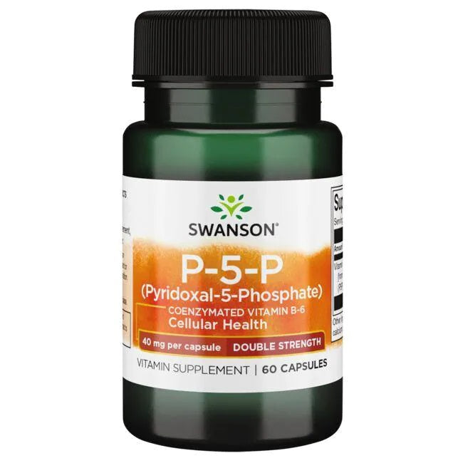 Swanson P-5-P (Pyridoxal-5-Phosphate), 40mg - 60 caps - Vitamins & Minerals at MySupplementShop by Swanson