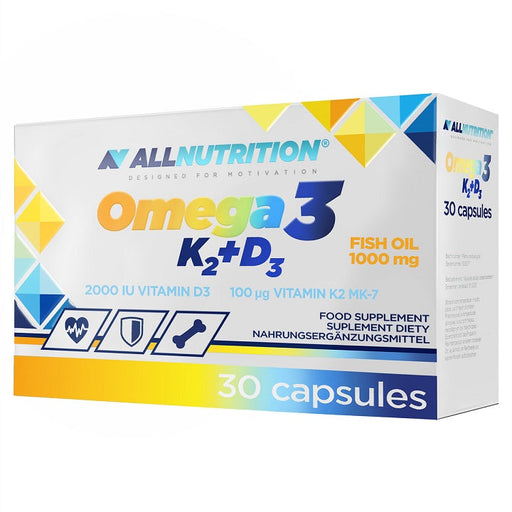 Allnutrition Omega 3, K2+D3 - 30 caps - Vitamins &amp; Minerals at MySupplementShop by Allnutrition