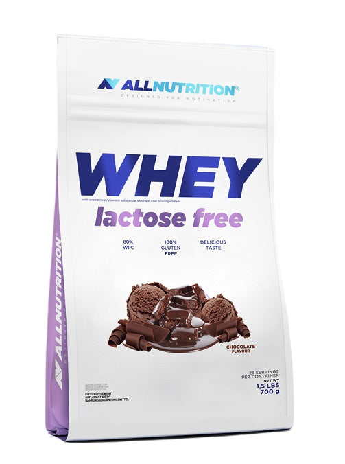 Allnutrition Whey Lactose Free, Chocolate - 700 grams | High-Quality Protein | MySupplementShop.co.uk