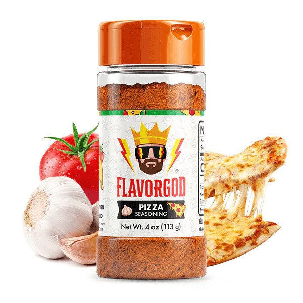 FlavorGod Pizza Seasoning - 113g | High-Quality Baking Supplies | MySupplementShop.co.uk