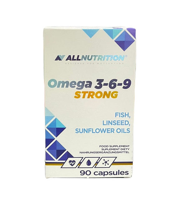 Allnutrition Omega 3-6-9 Strong - 90 caps | High-Quality Omegas, EFAs, CLA, Oils | MySupplementShop.co.uk