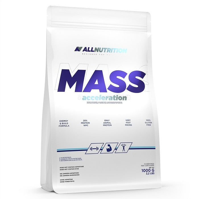 Allnutrition Mass Acceleration, Cappucino - 1000 grams - Default Title - Weight Gainers & Carbs at MySupplementShop by Allnutrition