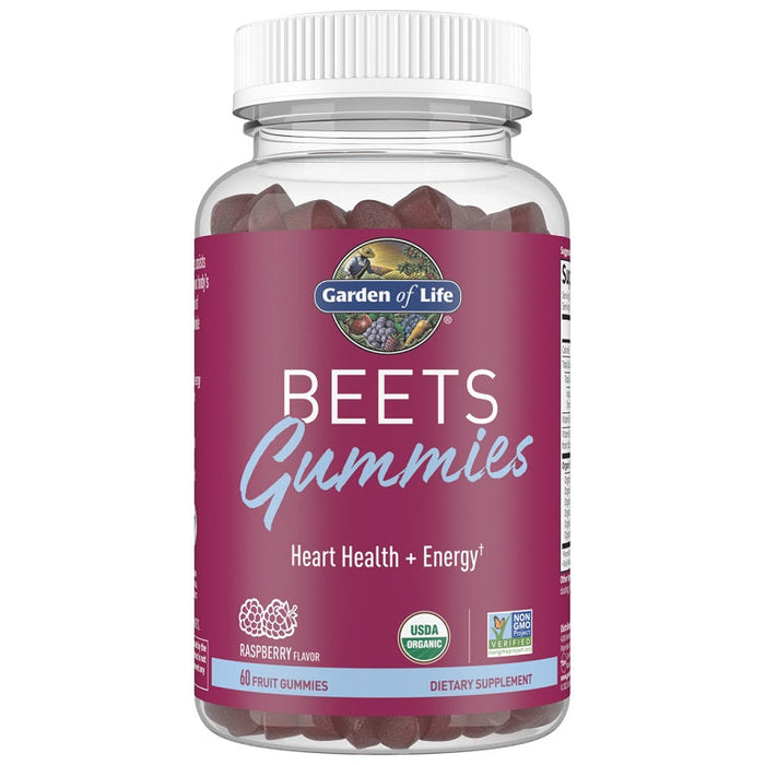 Garden of Life Beets Gummies, Raspberry - 60 gummies - Health and Wellbeing at MySupplementShop by Garden of Life