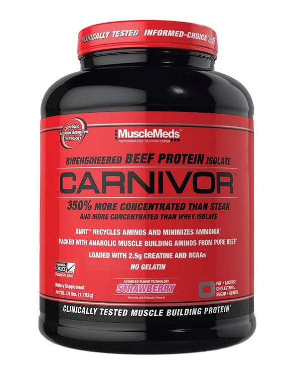 MuscleMeds Carnivor, Strawberry - 1792 grams | High-Quality Protein | MySupplementShop.co.uk