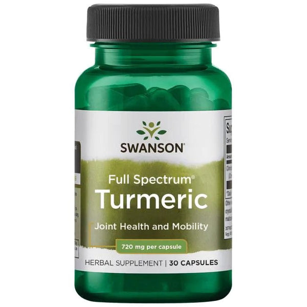 Swanson Full Spectrum Turmeric, 720mg - 30 caps | High-Quality Joint Support | MySupplementShop.co.uk