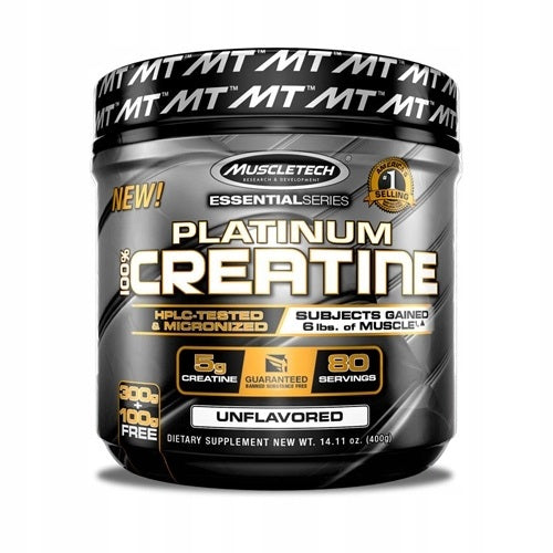 MuscleTech Platinum 100% Creatine - 400 grams | High-Quality Creatine Supplements | MySupplementShop.co.uk