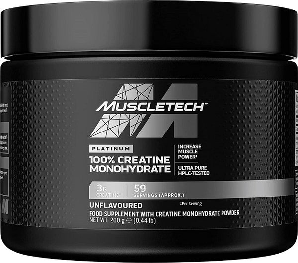 Platinum 100% Creatine Monohydrate - 200g by MuscleTech at MYSUPPLEMENTSHOP.co.uk