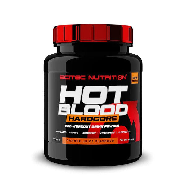 Hot Blood Hardcore, Orange Juice - 700g by SciTec at MYSUPPLEMENTSHOP.co.uk