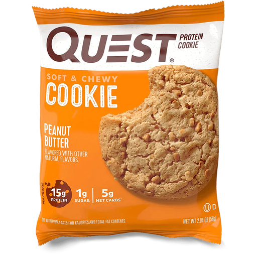 Quest Nutrition Cookie 12x59g Peanut Butter | High-Quality Bakery | MySupplementShop.co.uk