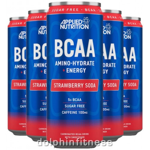 Applied Nutrition BCAA Can 24x330ml Strawberry Soda | High-Quality Sports & Nutrition | MySupplementShop.co.uk